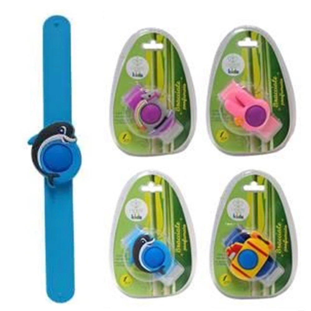 Trade Shop - Set 12pz Bracciale Con 2 Ricambi Profumati Citronella Bambini Repellente Insetti 639665a -