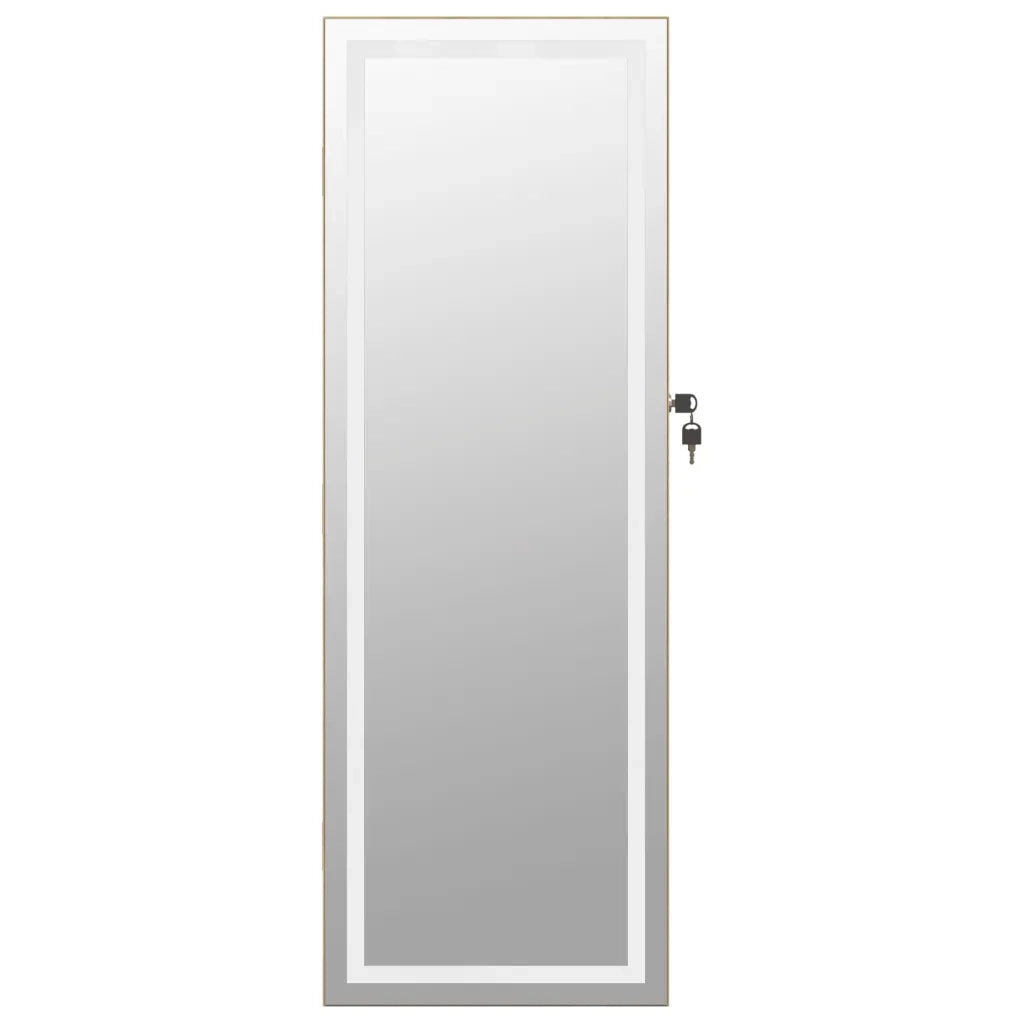 Armadio Portagioie a Specchio con Luci LED a Parete CFW1479108