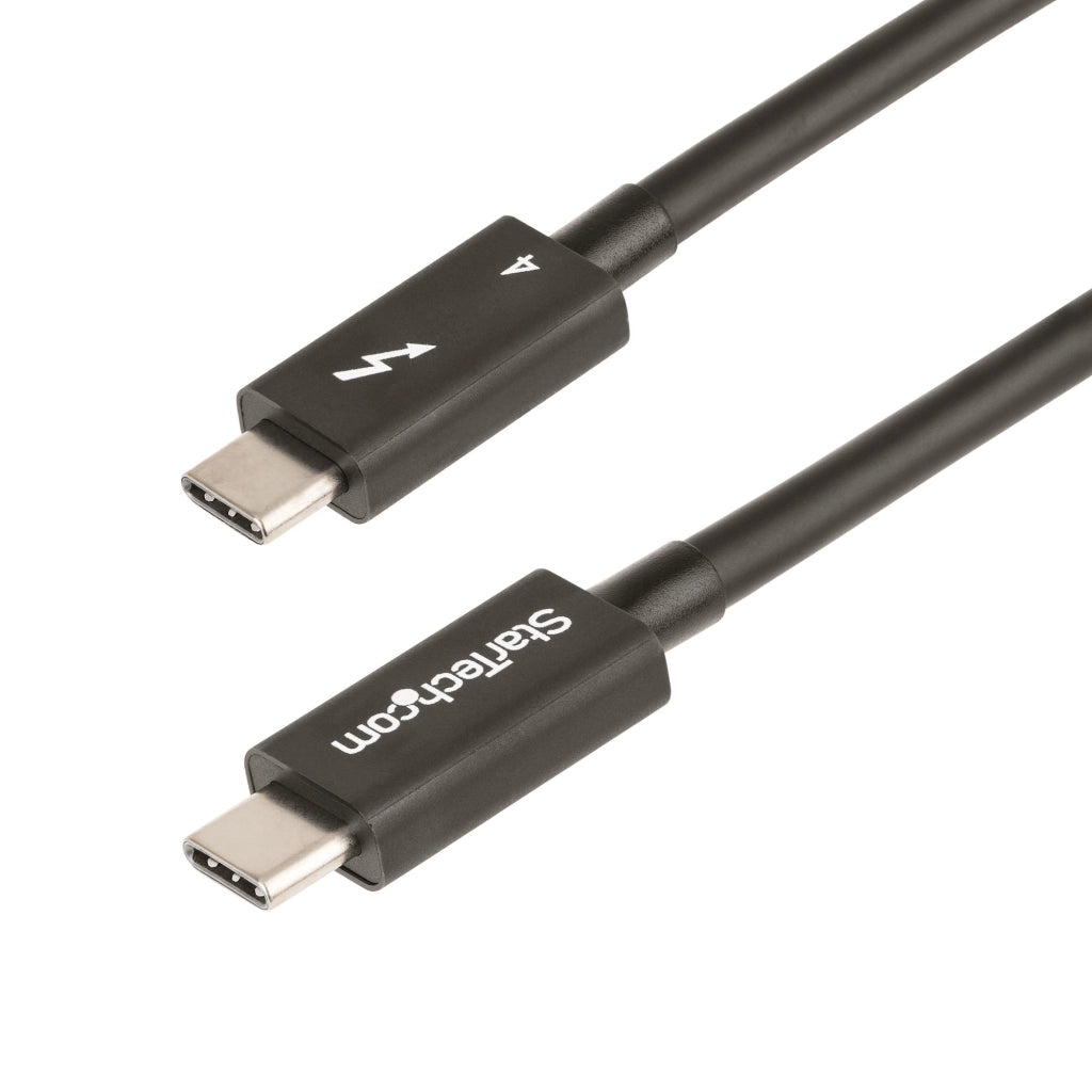 Startech.com cavo thunderbolt 4 da 1m - 40gbps - pd 100w - cavo video/trasferimento dati 4k/8k - cavo thunderbolt certificato intel compatibile con usb4/thunderbolt 3/usb 3.2/usb tipo c/displayport - cavo usb c - TBLT4MM1M