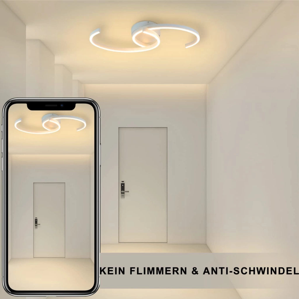 ZMH Lampada da soffitto a sospensione 2 luci corda lunari design 3000K per camera letto ufficio