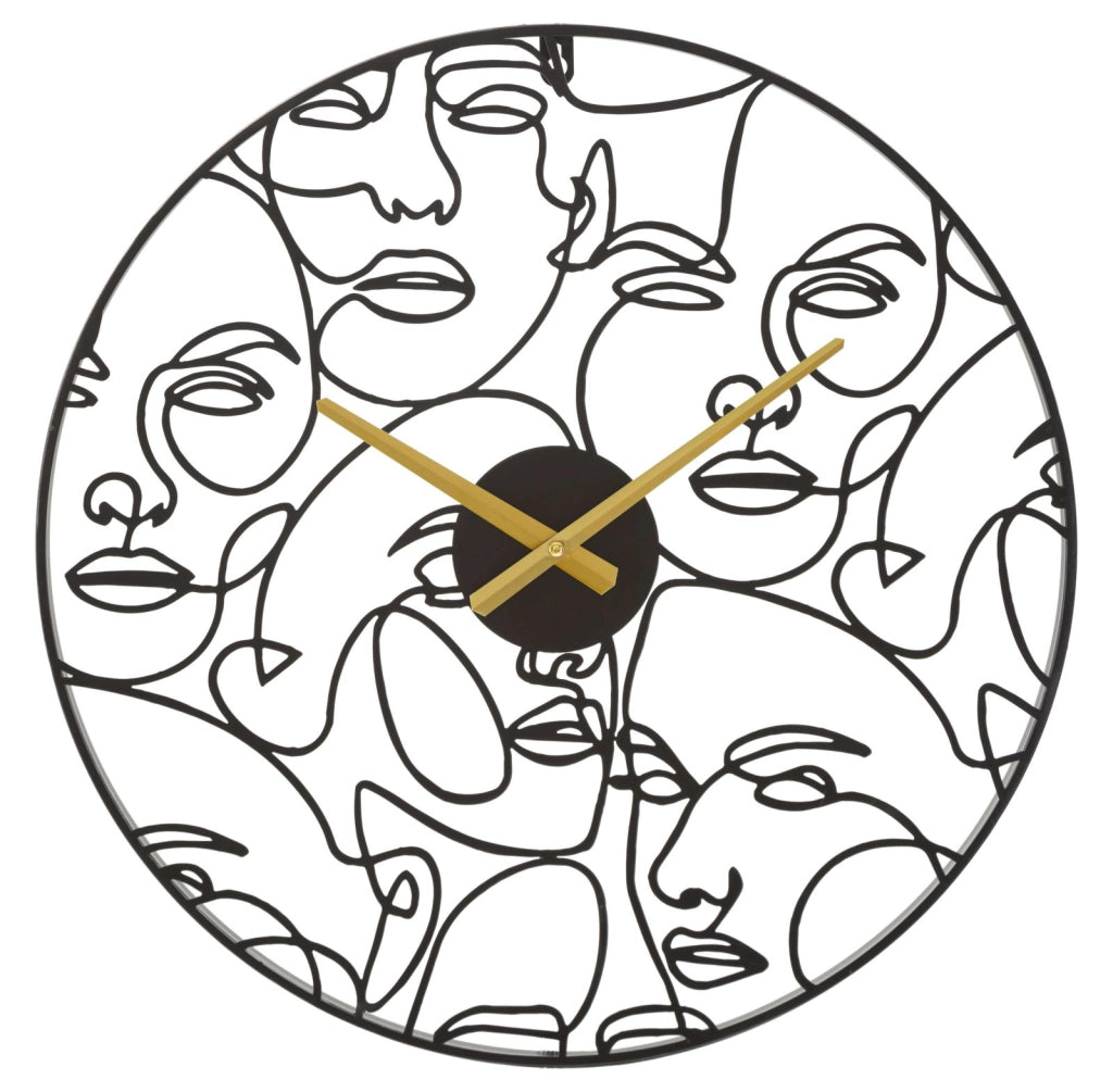Orologio da Muro Faces Ø 50x3,5 cm in Ferro