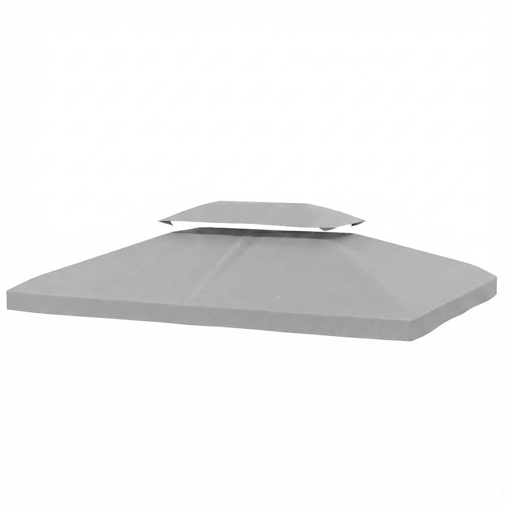 Toldo da giardino 4x3 m ¨C zephmum ¨C grigio chiaro