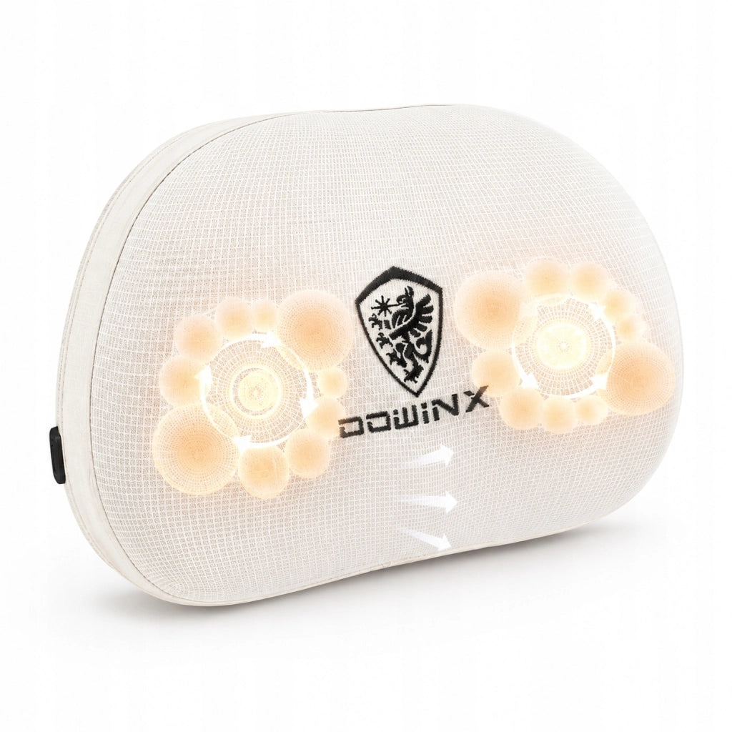 Sedia Gaming DOWINX Bianca con Molle Insacchettate; Poggiapiedi e Schienale Reclinabile 135°