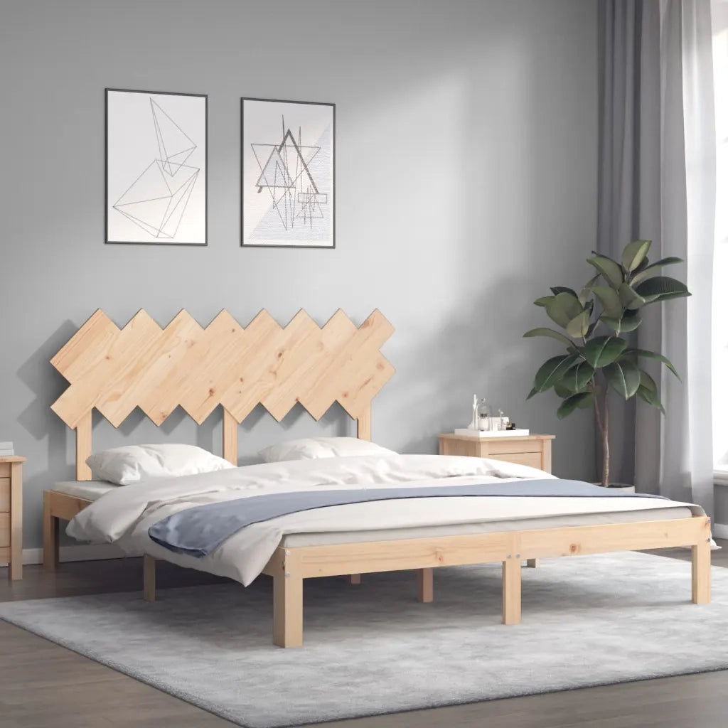 Giroletto senza Materasso 160x200 cm in Legno Massello di Pino 3193736