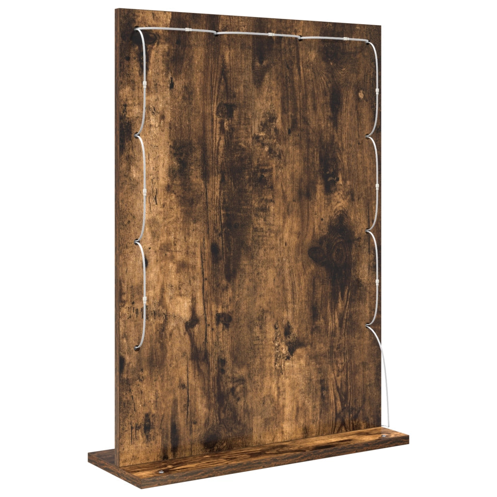 Specchio da toeletta Rovere affumicato Legno, Vetro 70 x 50 x 18 cm