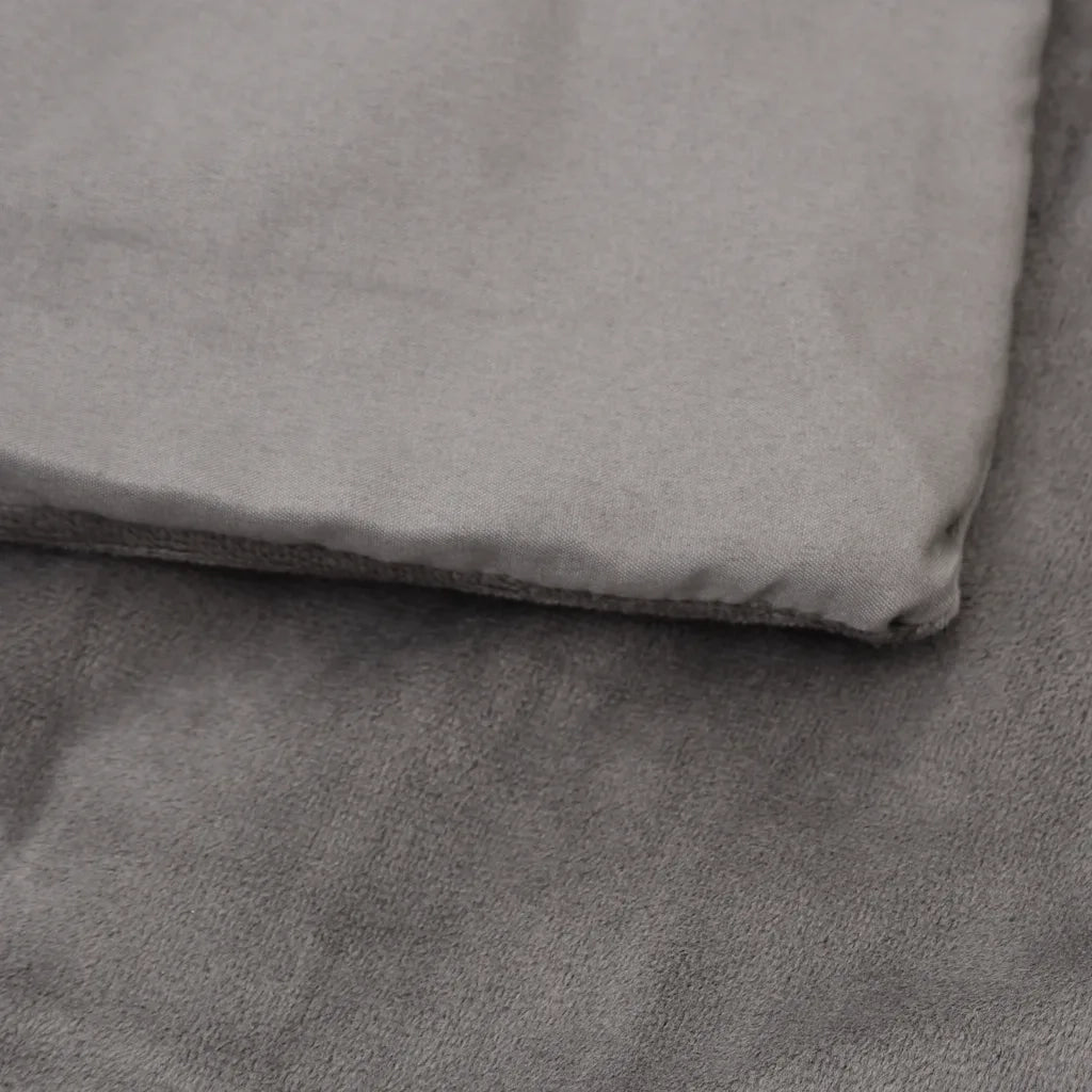 Coperta Ponderata con Copertura Grigia 155x220 cm 7 kg Tessuto 350830