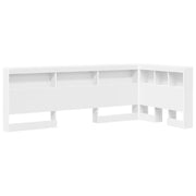 Testiera | Testata contenitore con testiera Bianco 90 cm Legno multistrato