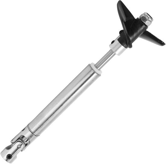 Costruzione del motore di propulsione in acciaio inossidabile - Alta velocità - Basso consumo - Pala di propulsione in plastica - Lunghezza della cassetta di 10 cm - Diametro della pala di 36 mm - Peso ridotto 27 g - Modello di imbarcazione