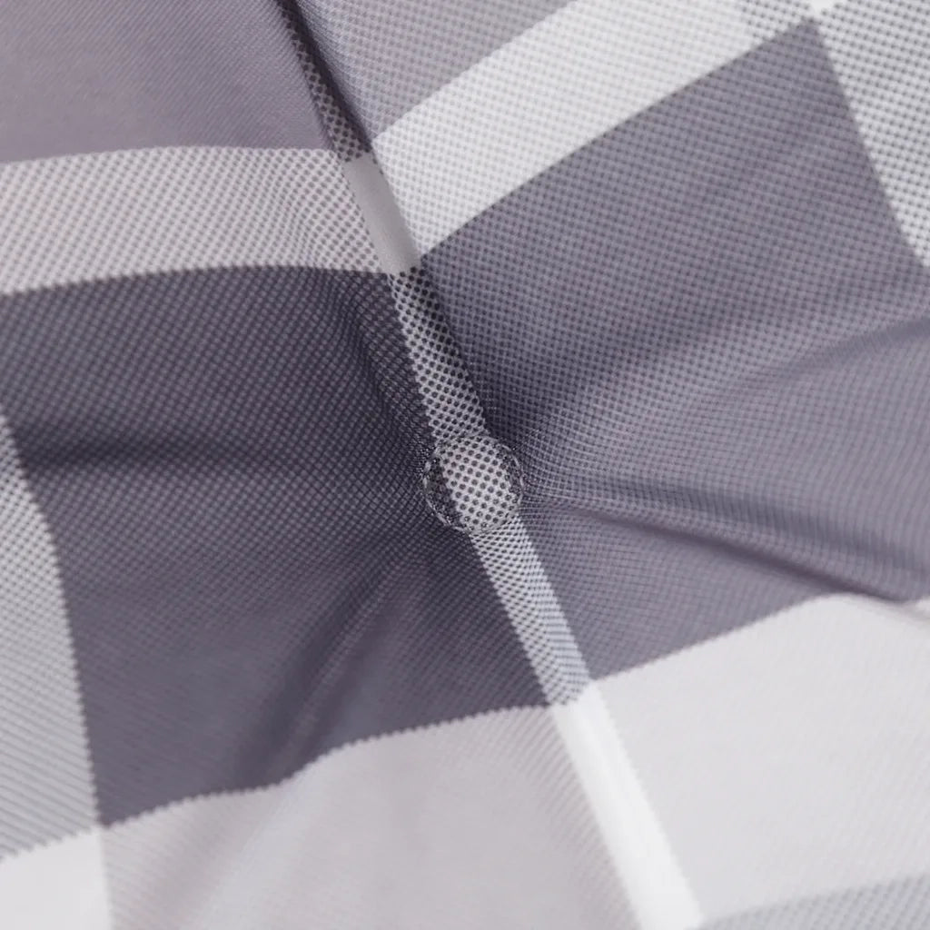 Cuscini per Sedia 6 pz a Quadri Grigi 50x50x3 cm Tessuto Oxford