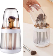 Organizzatore tricompito per trucco contenitore multifunzionale per pulizia e asciugatura di pennelli da trucco cassetti per display su tavolo di lavoro e tavolo da trucco