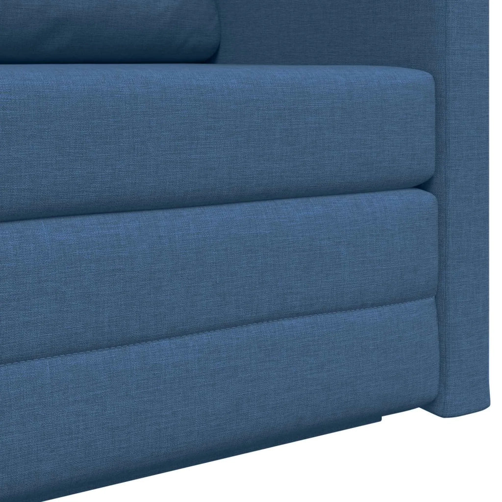 Divano letto 110cm Blu Tessuto 4106698