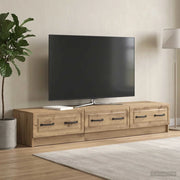 Mobile TV con cassetto Rovere Artigianale 147 x 34,5 x 27 cm 895864