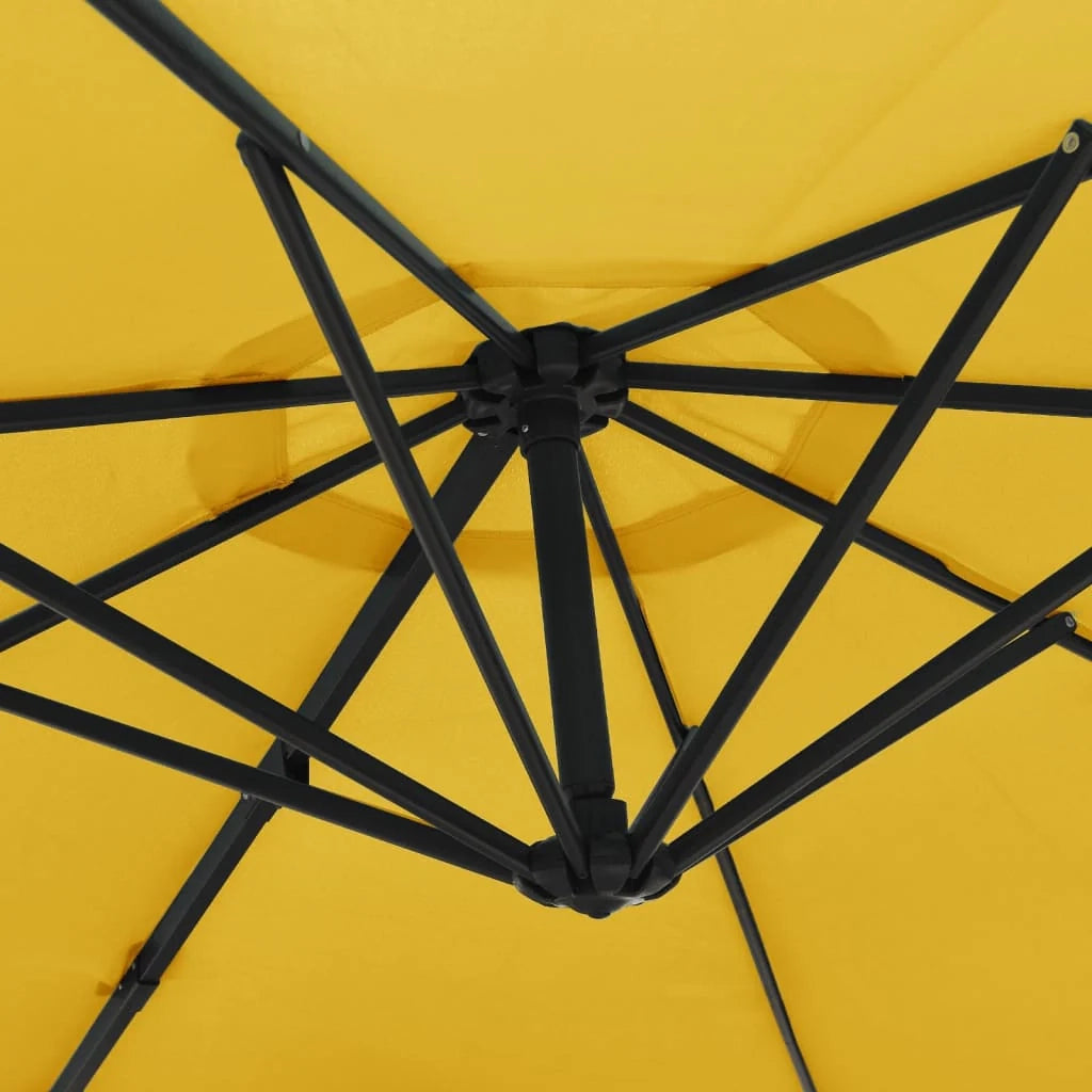 Ombrellone da esterno a parete 290 cm giallo 02_0008699