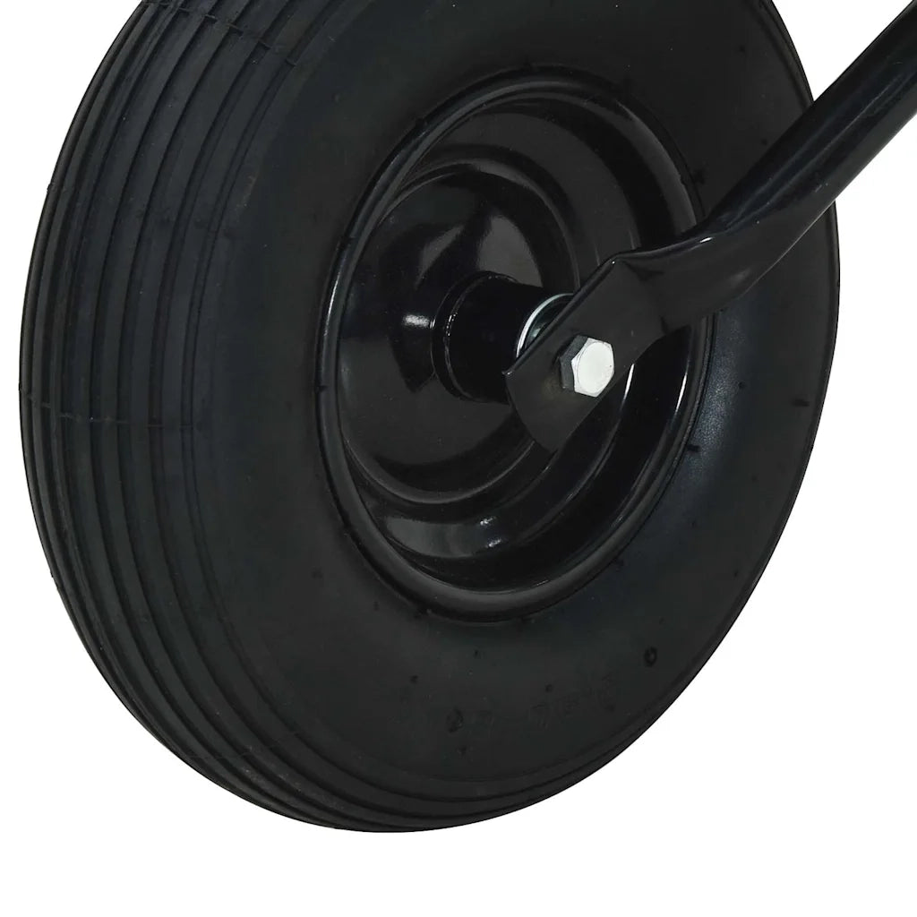 Carriole Argento e Nero 133 x 62,5 x 58 cm Acciaio CFW2654703