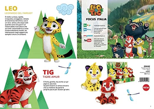 Leo e Tig Peluche Leo e Tig Giocattoli Leo e Tig Personaggi Leo e Tig Carnevale Leo e Tig Peluche Piccoli Compleanno da