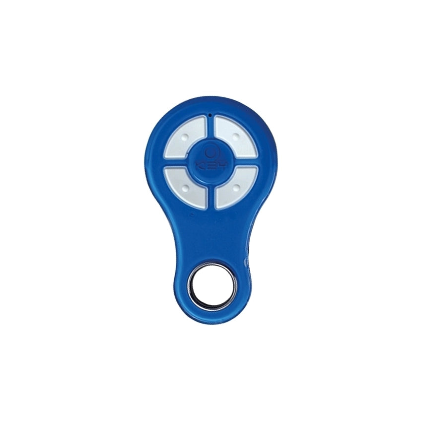 10 PZ RADIOCOMANDO BLU RESISTENTE ALL'ACQUA 4 CANALI 433 MHZ KEY AUTOMATION 44BR