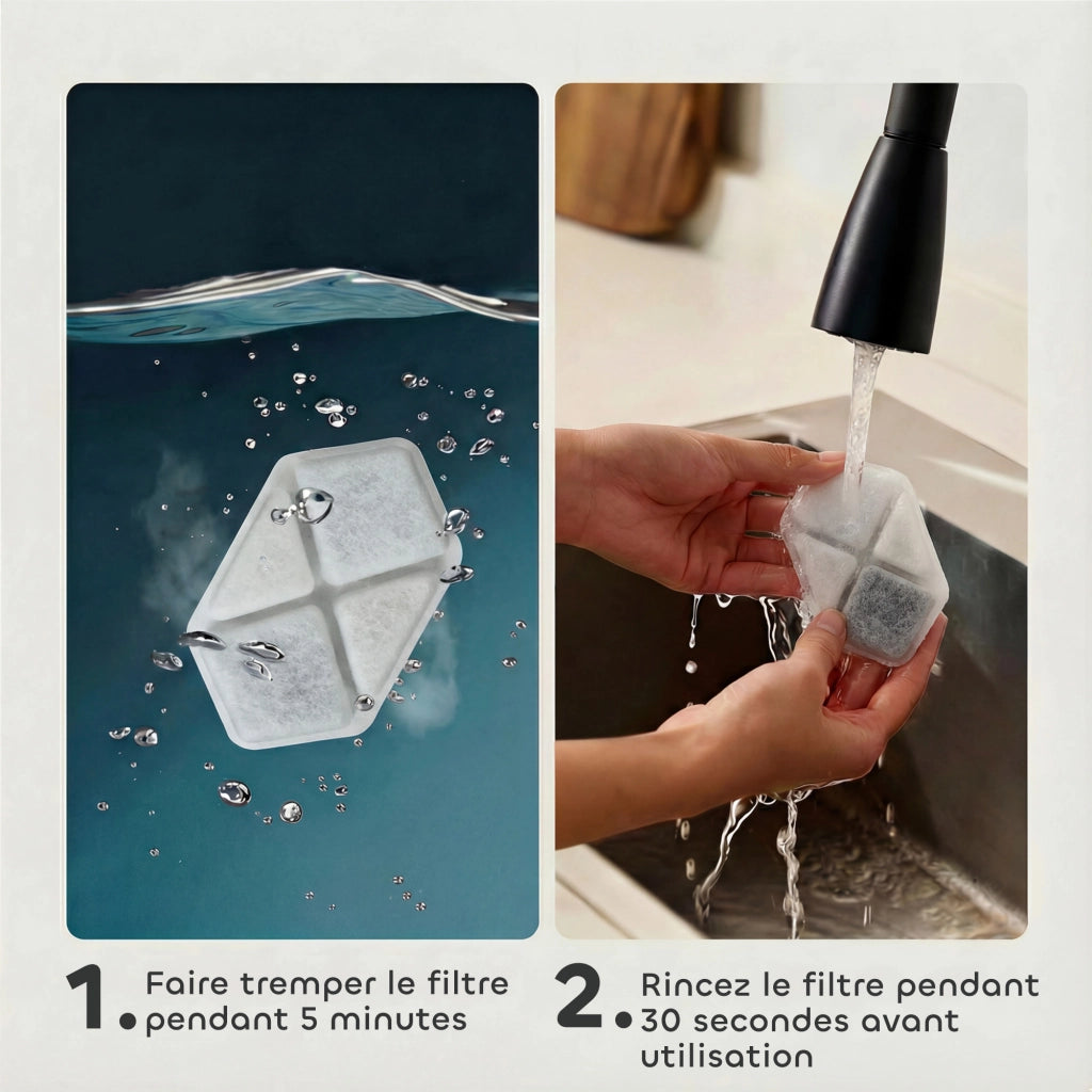 Fontana per Gatti e Cani con Filtro ¨C zephmum ¨C Bianco
