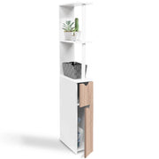 ProBache - Scaffalatura per toilette in legno bianco 2 ante faggio WILLY
