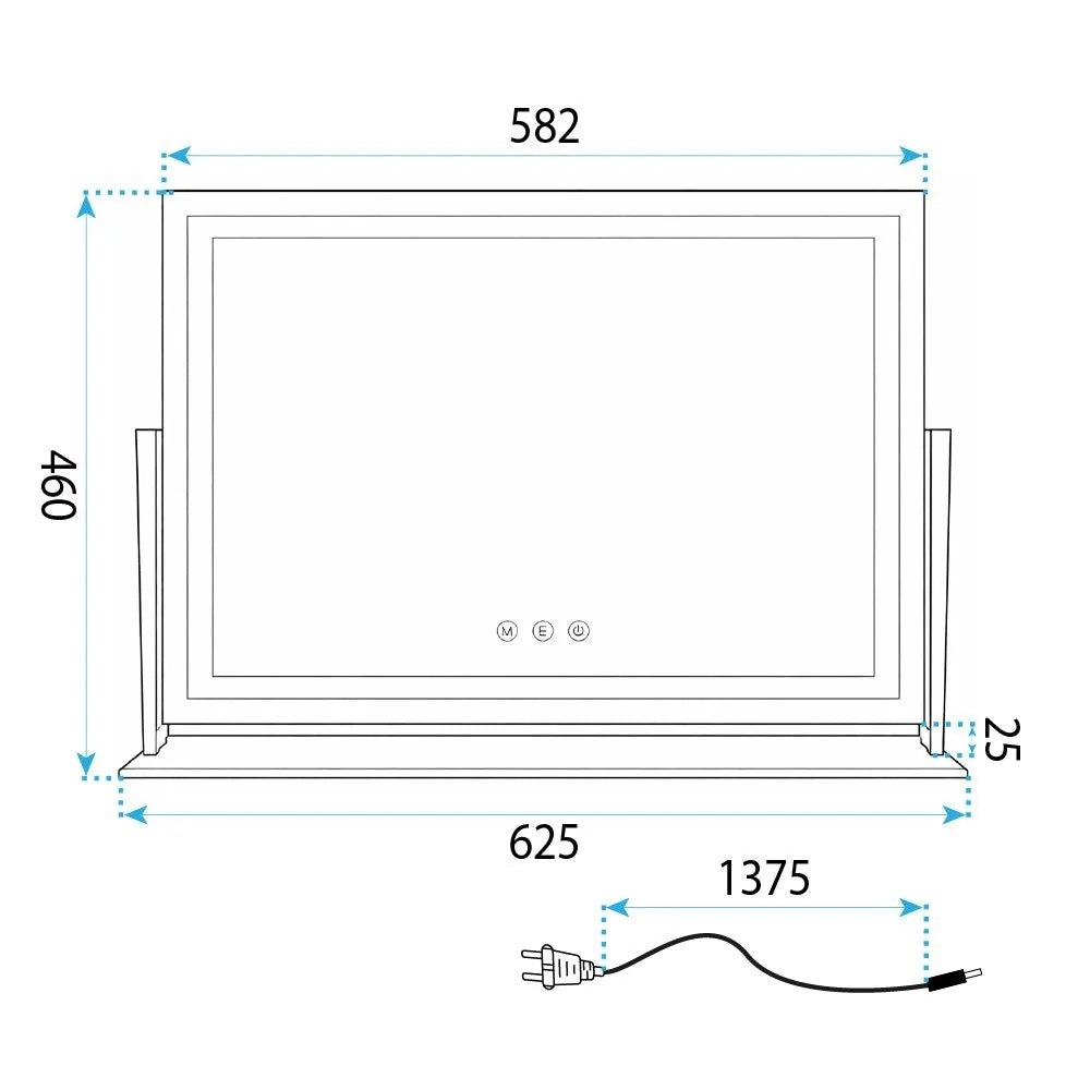 Specchio Led Studio L.gold 58x45