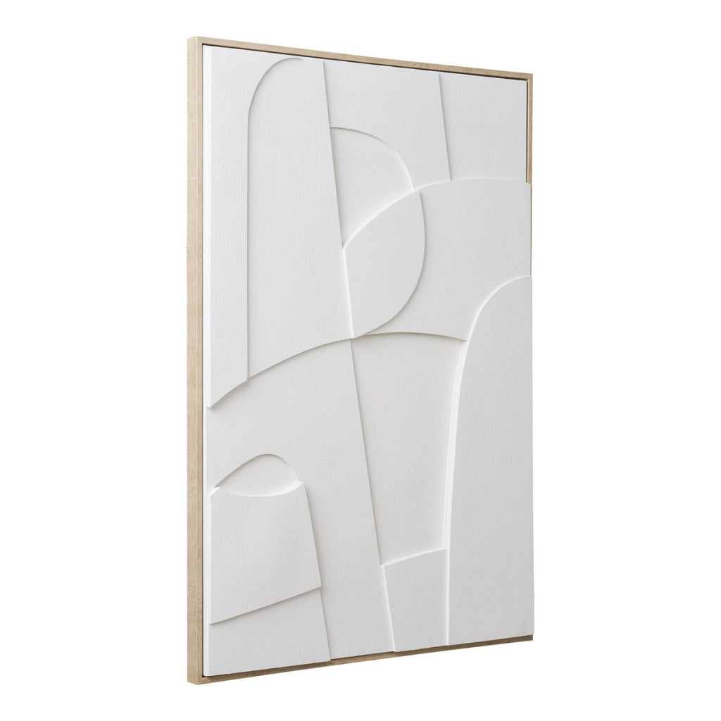 Stampa su Tela con Cornice Madeline, Bianco, Cotone, 3x60x90 cm