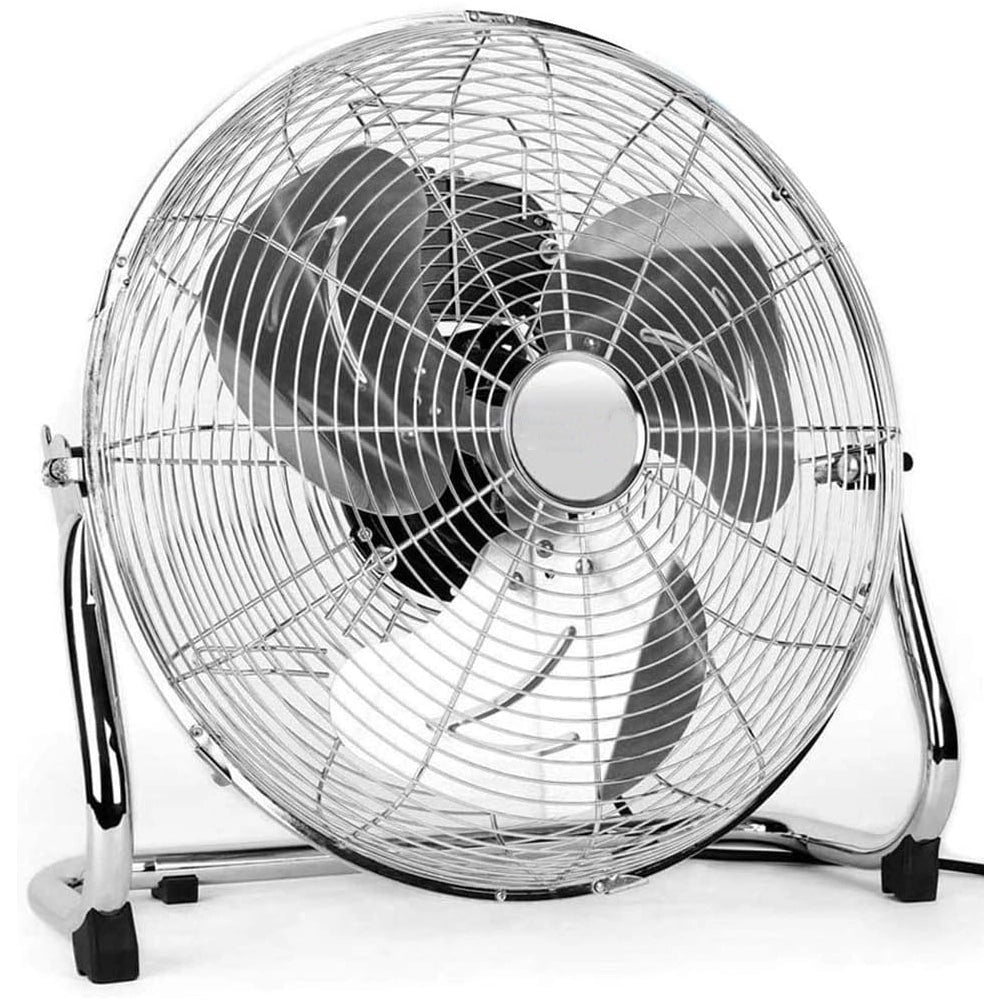 Ventilatore da terra Acciaio 70 W Pale Alluminio 40 cm 3 Velocita Oscillante