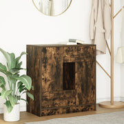 Credenza con Cassetti e Ante Rovere Fumo 70,5x34x74,5 cm 861845