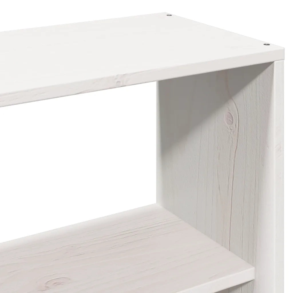 Letto Libreria senza Materasso Bianco 120x190 cm Legno di Pino 3321576