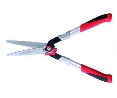 Sandrigarden SG-FS10 ERGO Forbici per Siepi Lame Acciaio al Carbonio 25 cm Manici Tubolari Alluminio Impugnature Soft-Grip Lunghezza 61 cm