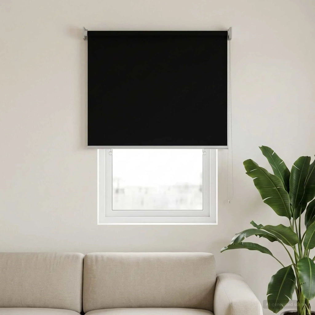 Voletta a rullo con protezione UV Nero 60 x 140 cm Poliestere 42041248