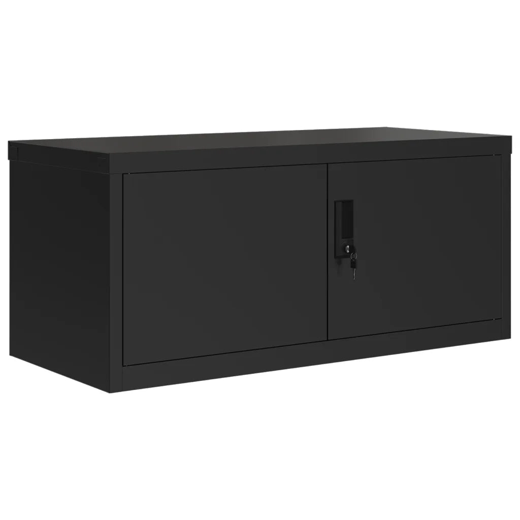 vidaXL Armadio Classificatore Nero 90x40x220 cm in Acciaio