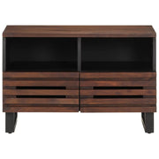 Mobile Porta TV-Mobile per TV-Credenza TV Marrone 70x34x46 cm in Legno Massello di Mango