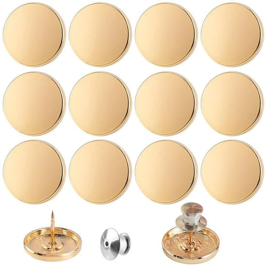 Pins decorativi per cintura per abito da sera in oro giallo