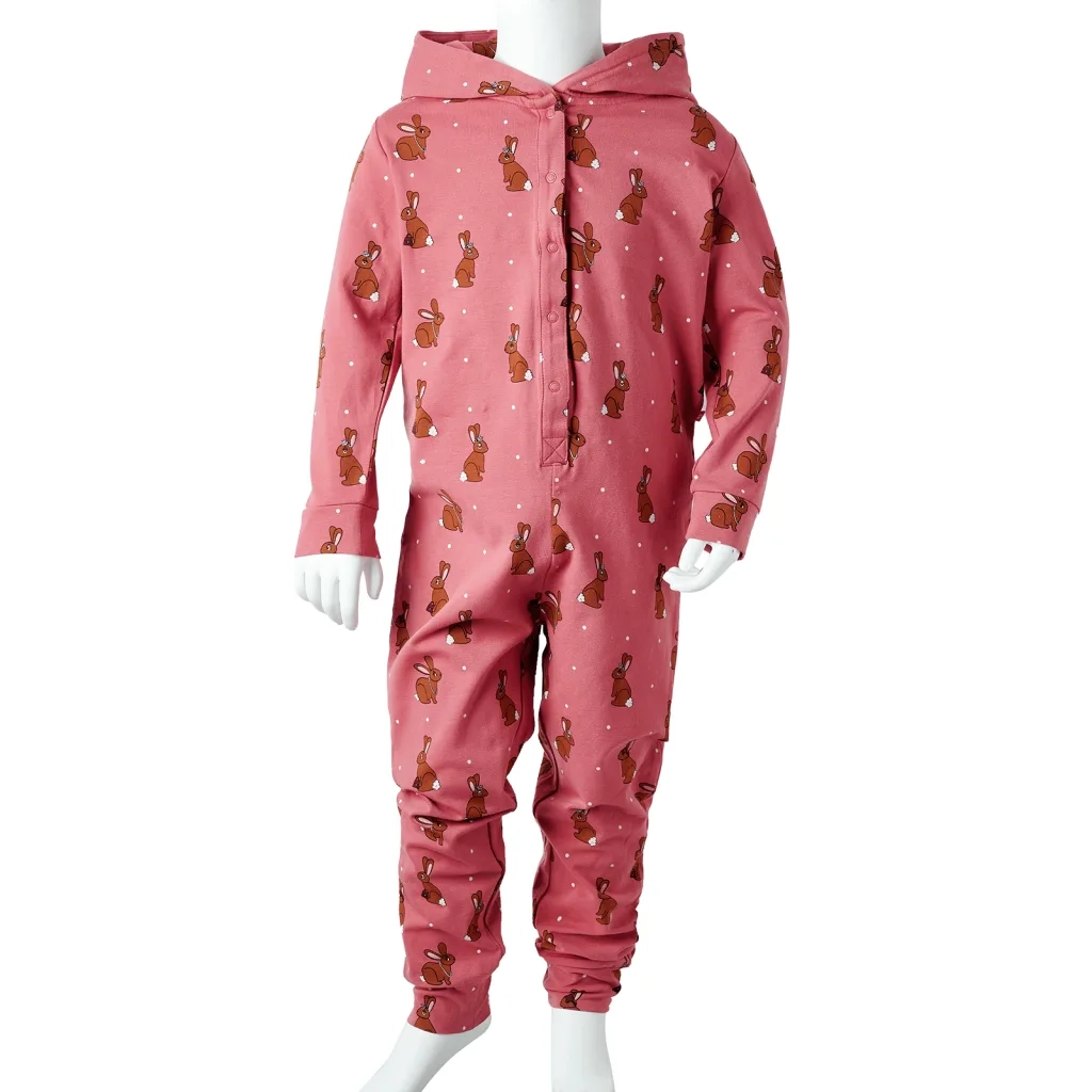 Tutina con Cappuccio da Bambina Rosa Antico 92 CFW9427281
