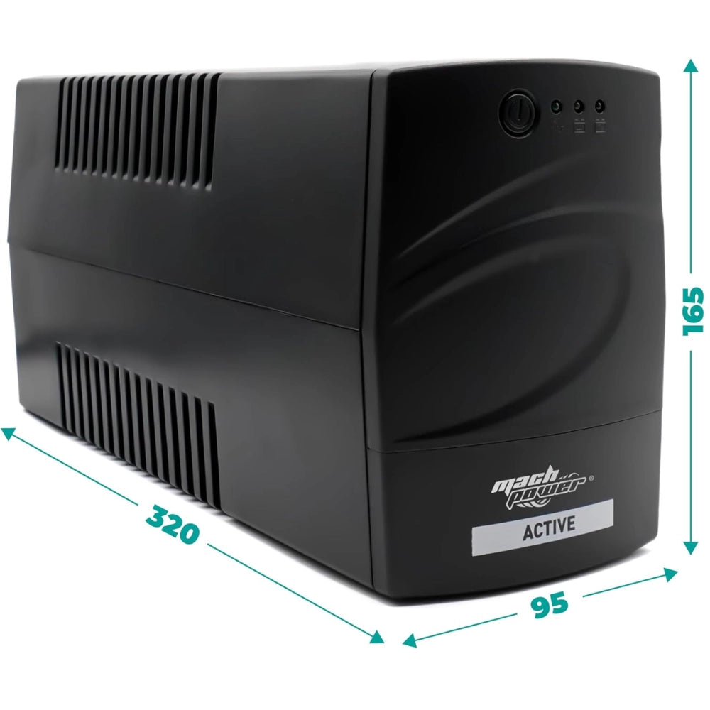 Mach power ups line interactive con display led e protezione avanzata *** potenza ampere (va) 600 va, confezione 1