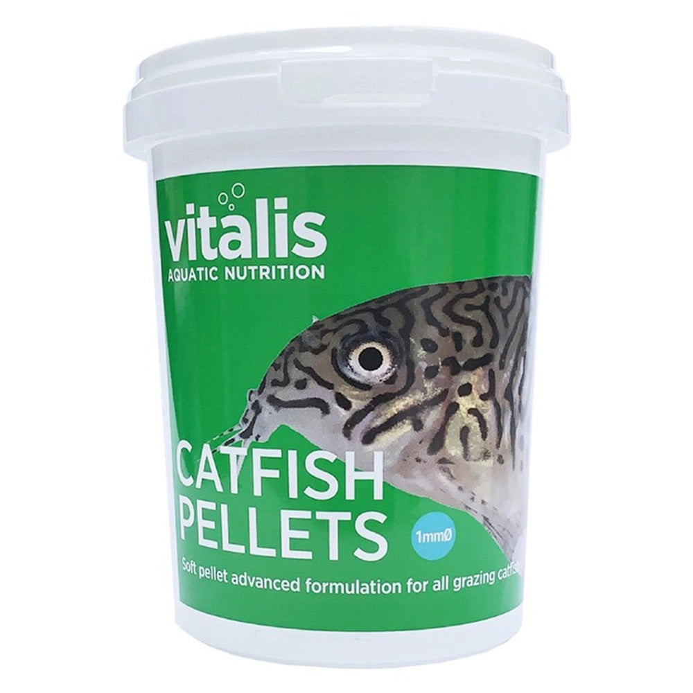 Vitalis Catfish Pellets XS 1mm - mangime in pellet per Corydoras e altri pesci brucatori Formato: 260 gr