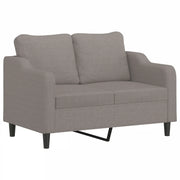 Divano | Divano da soggiorno | Sofa a 2 Posti Tortora 120 cm in Tessuto