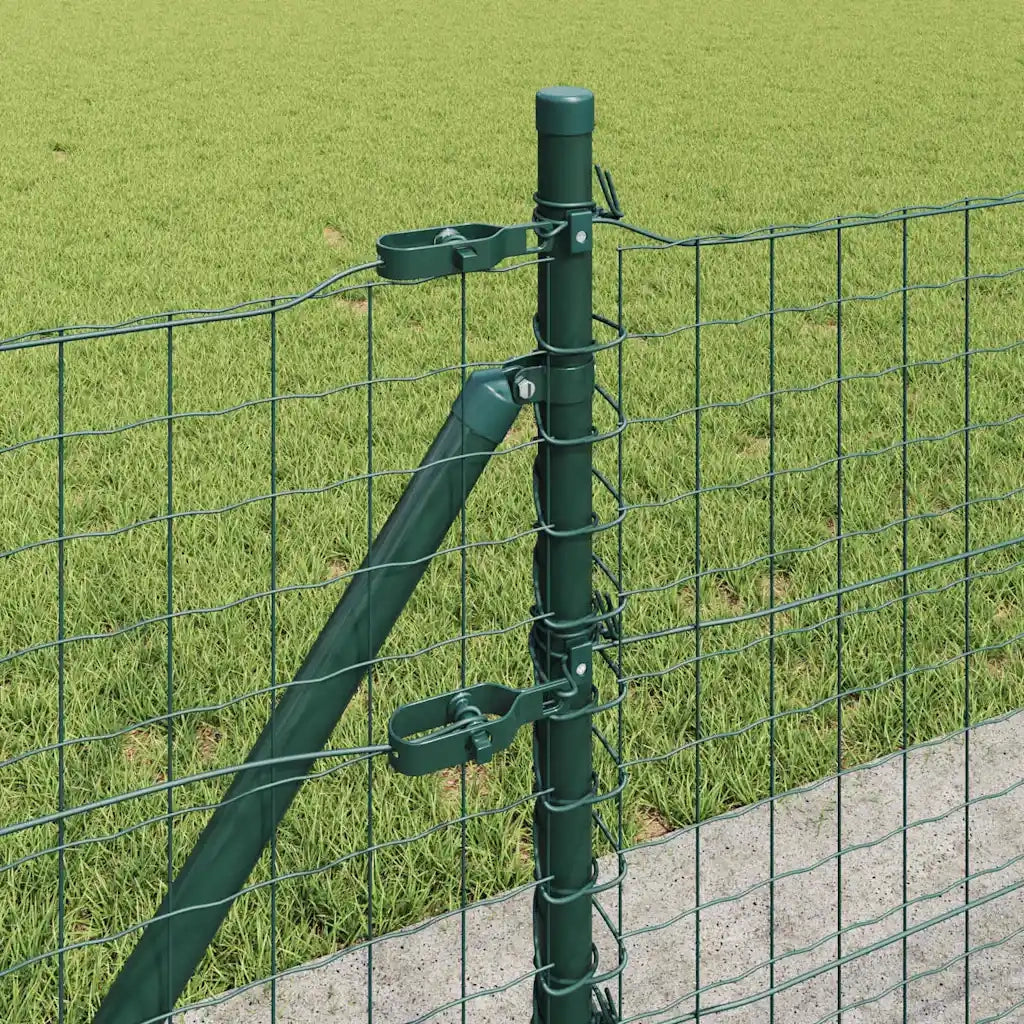 Palo della recinzione 13 pcs Verde Acciaio 42004285