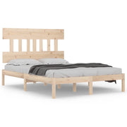 Letto matrimoniale | Letto per adulti | Giroletto in Legno Massello 140x200 cm