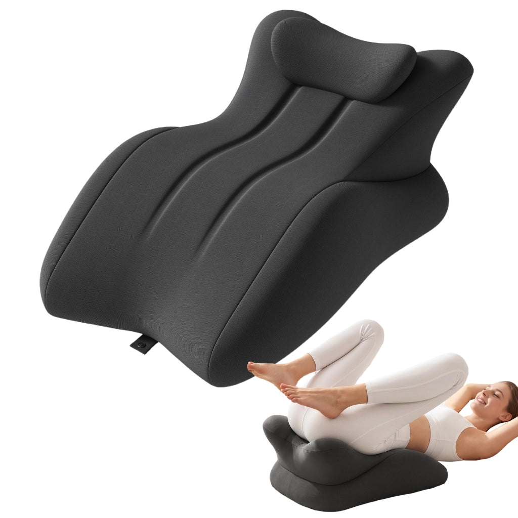 Cuscino per Coppie ¨C Minimal ¨C Grigio scuro, Memory Foam, Rivestimento Lavabile