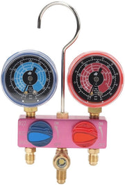 Manometro Diagnostico Mini - G1/4 Connesione - Pulsante Metallico - R22/R32/R410A - Struttura a Poppa a Sfera - Display Compattato e Chiaramente Leggibile - Manometro a Sonda