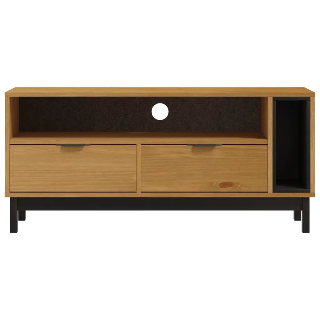 Mobile TV FLAM 110x40x50 cm in Legno Massello di Pino 357820