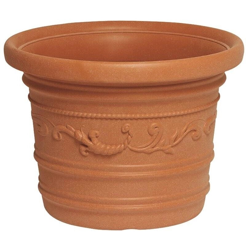 PRESTIGE VASO TONDO IN RESINA PER PIANTE E FIORI 40 CM