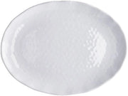 1 Pezzo Vassoio Ovale in Melamina Bianco 40 x 30 x 2,5 cm