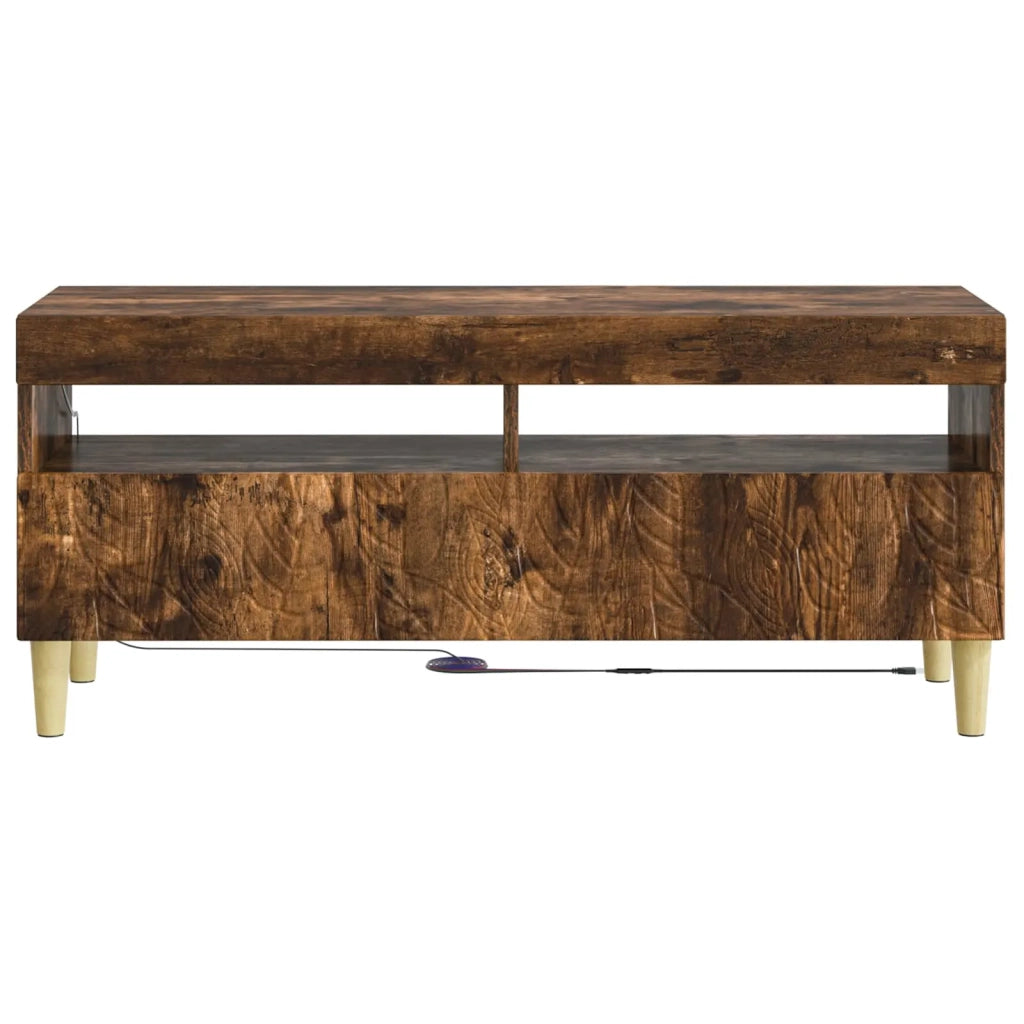 Mobile TV LED Rovere Fumo Legno ingegnerizzato 897210