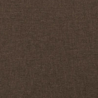 Giroletto senza Materasso Marrone Scuro 140x190 cm Tessuto 346813