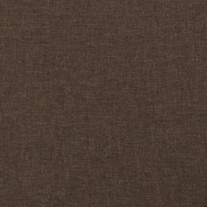 Giroletto senza Materasso Marrone Scuro 140x190 cm Tessuto 346813