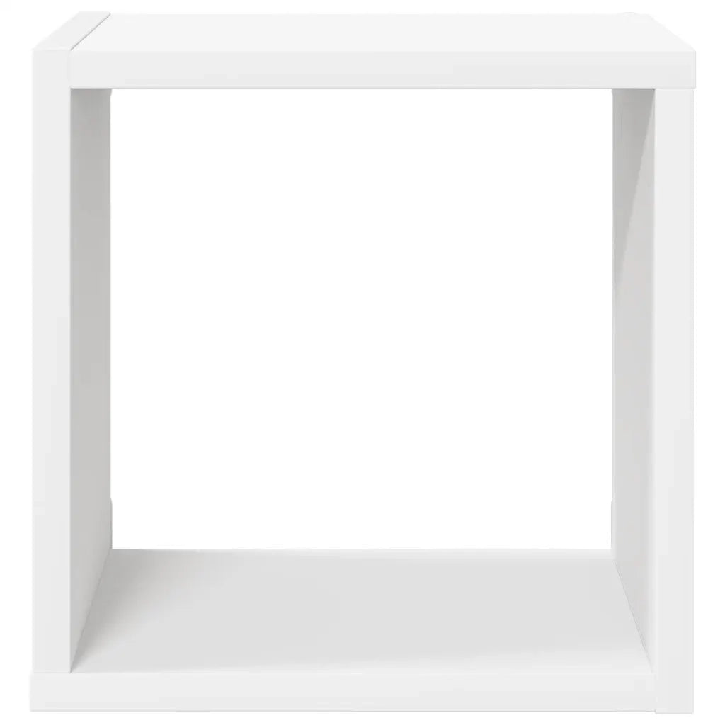 Mensole da Parete a Cubo 2 pz Bianche 26x15x26 cm cod mxl 55011