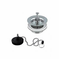 Piletta lavello inox  simplex  c on tappo a catenella d.1 1/2