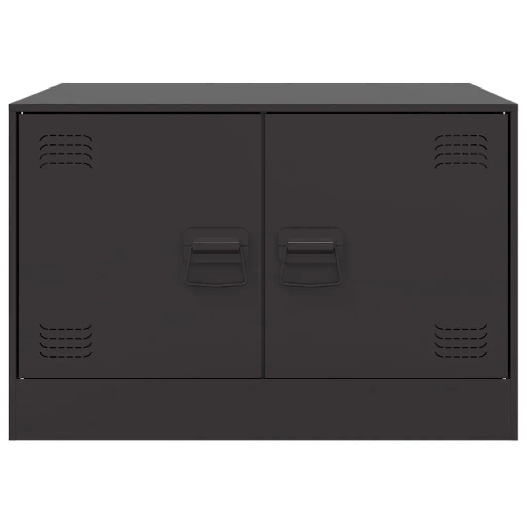 Tavolino da Salotto Nero 67x50x44 cm in Acciaio 841727