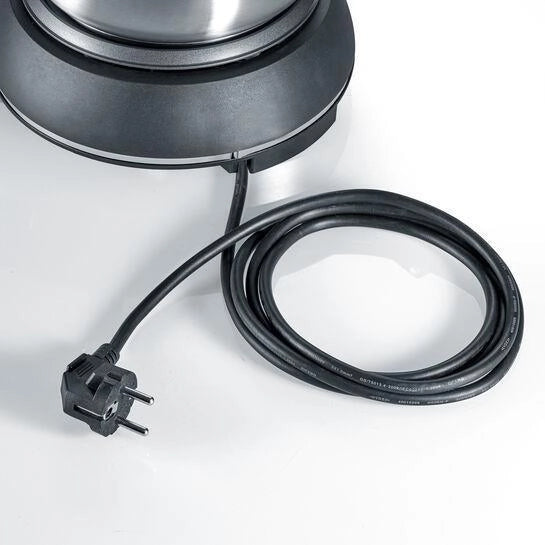 Severin 2470 Set Fonduta Elettrico 1500 W Capacita' 1,4 L 8 Forchette Colorate Paraspruzzi Rimovibile Termostato Regolabile colore Argento Nero